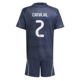 Dětské fotbalový komplet Real Madrid Daniel Carvajal #2 Venkovní košile 2025-26 Krátkým Rukávem